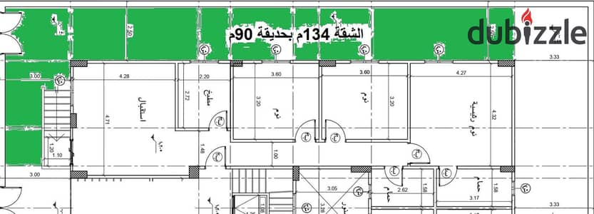 شقة 134م ارضى بجاردن خاص 90م بالنورث هاوس باطلاله على طريق السويس مباشرة من المطور استلام بعد سنتين