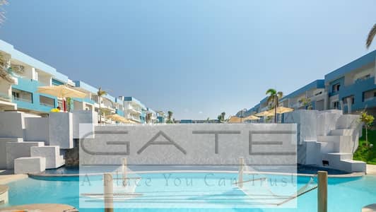 للبيع أقل سعر شاليه  ريسيل فيو البحر وحمام سباحه في فوكا باي تطوير مصر استلام صيف 26 توتال كاش 9.8
