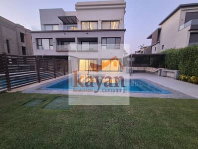 For Rent: Katameya Dunes Twinhouse 350m - Golf View - 4 Master BRs - Pool & Jacuzzi - Central Heating - Luxury Design - $6,000 - Code KK0