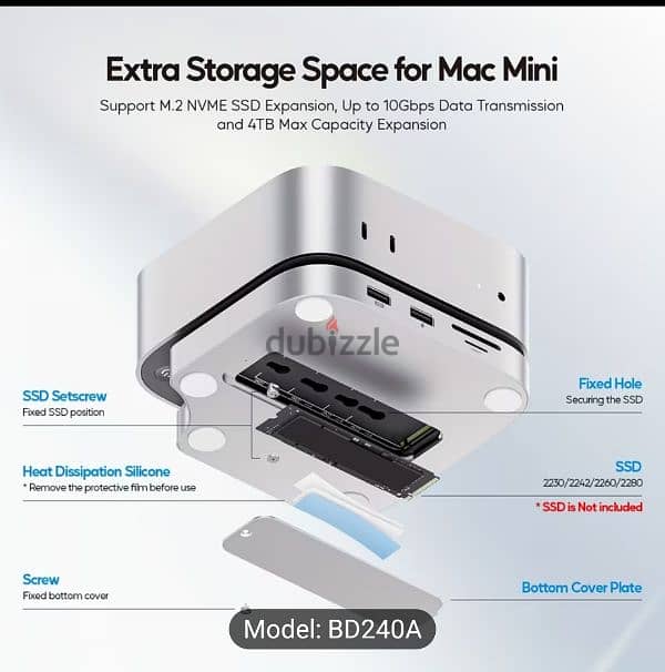 Apple Mac mini m4 dock 2