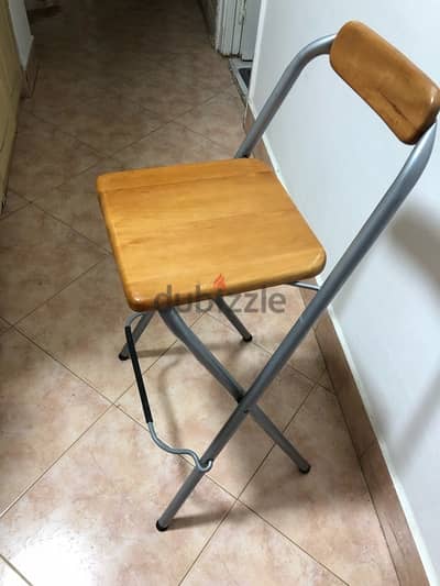 Set of 6 Bar chairs or stools خشب زان ٦ كراسي بار