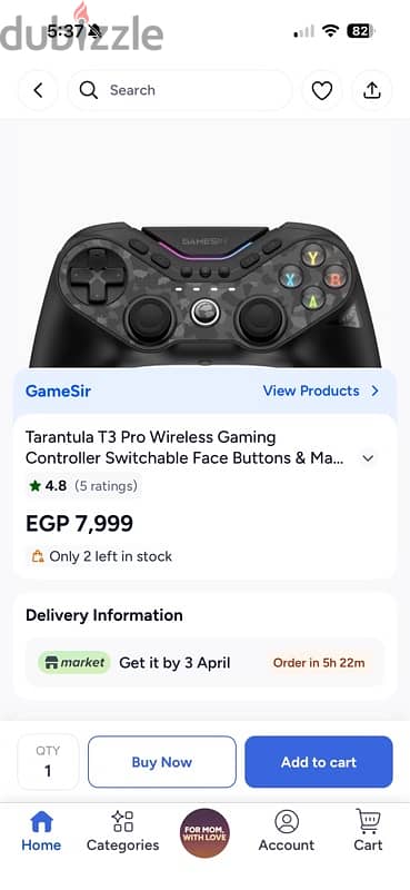 GameSir Tarantula Pro Gaming Controller like new 1