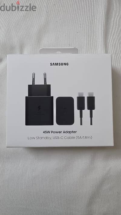 Samsung Charger 45 Watt + USB C cable