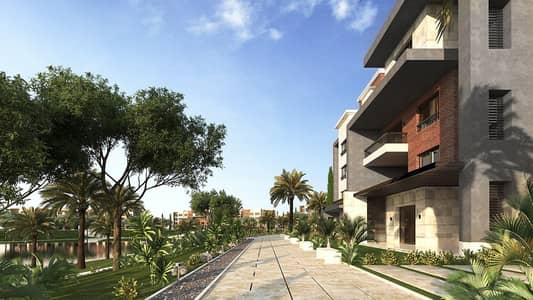 For sale: One-bedroom apartment in New Giza, Amperville. Ultra-super-lux finishing, prime view, currently rented with monthly income.