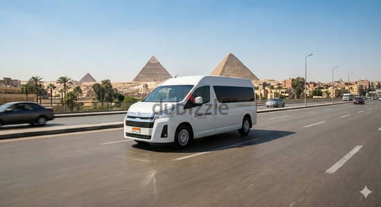 لرحلات العيد ايجار ميكروباص 14 راكب سياحي شركة ايجار باصات هايس hiace