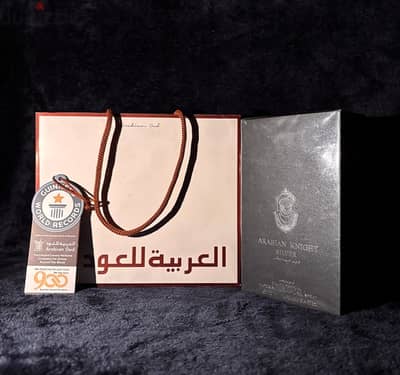 A luxurious Arabian Knight Silver perfume