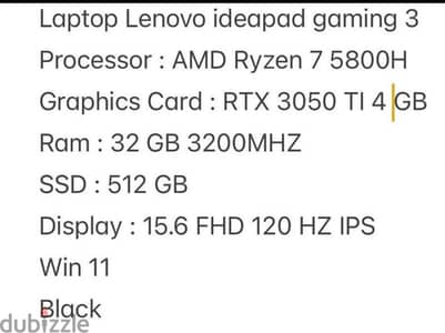 lenovo gaming 3 laptop