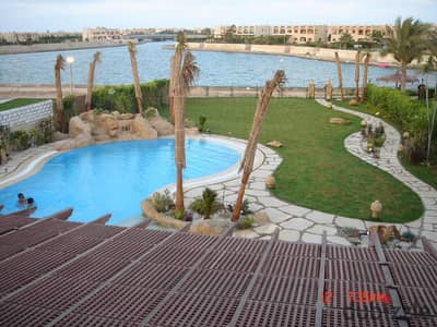 Finished twin house for sale in Marina 6 first row lagoon with swimming pool and jacuzzi