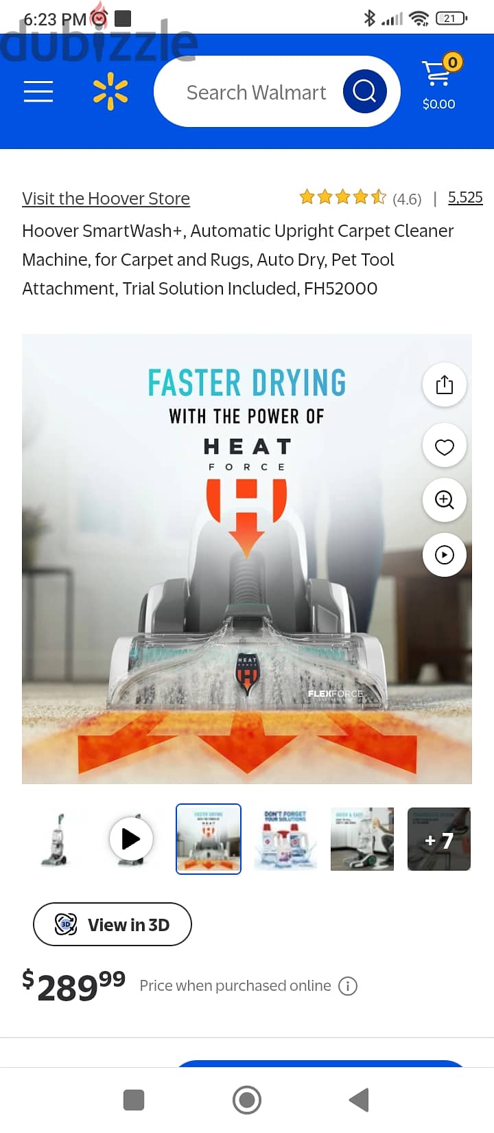 بسعر لقطه لسرعه البيع fh52000v smartwash+ automatic carpet cleaner 1