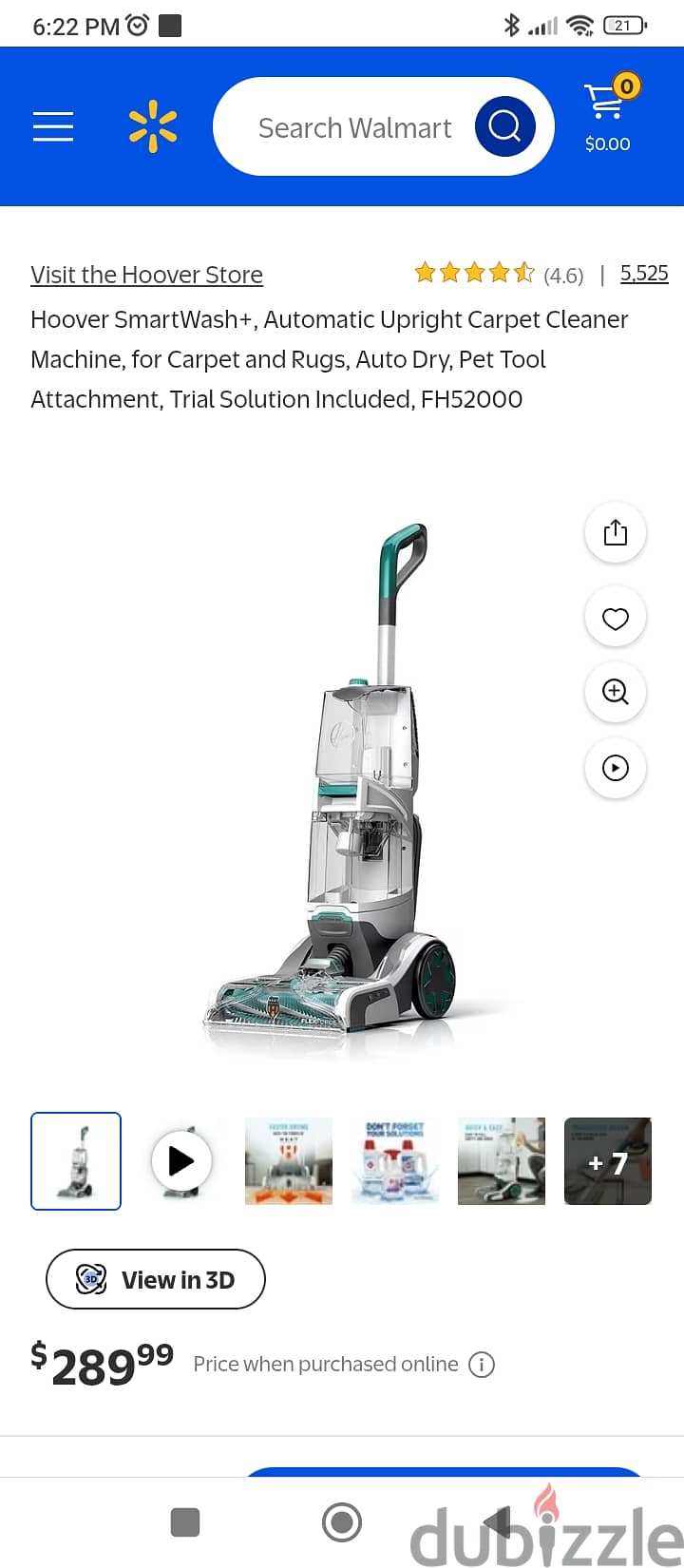 بسعر لقطه لسرعه البيع fh52000v smartwash+ automatic carpet cleaner 2