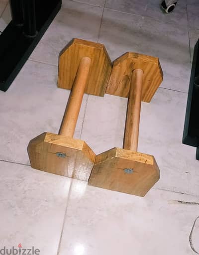 wooden push up bar