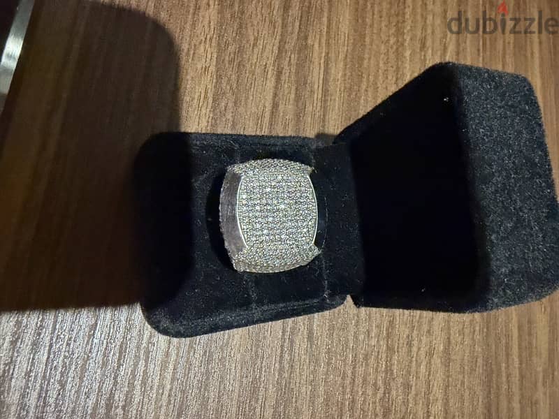 خاتم ماس رجالي diamond ring men 1