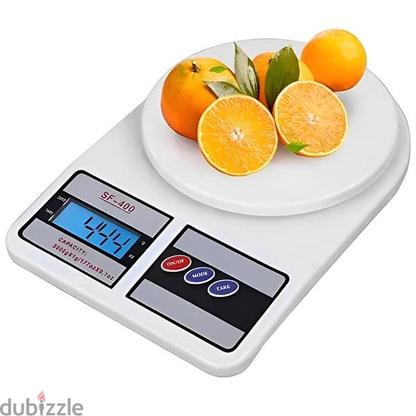 Electronic Digital Kitchen Scale - SF-400-10KG, White 1
