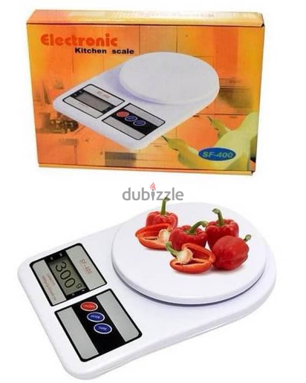Electronic Digital Kitchen Scale - SF-400-10KG, White 2