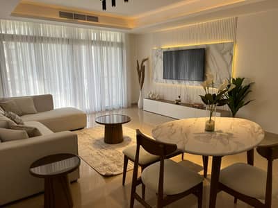 Apartment ultra modern finishing fully furnished for rent at Cairo Festival City New Cairo near to garden & mall & clubhouse & restaurants & cfc mall.