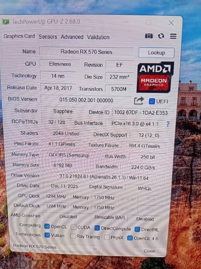 rx 570 8g sapphire