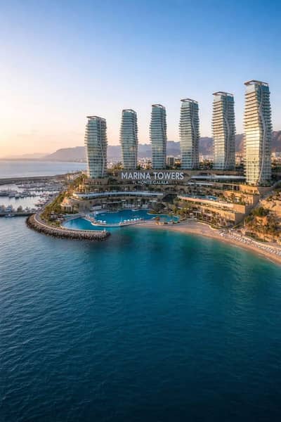 بخدمة فندقية من الماريوت امتلك شاليه للبيع ف أبراج البحر الأحمر Sea View  المونت جلالة  IL Monte Galala بالقرب من بورتو السخنة ولافيستا وتلال