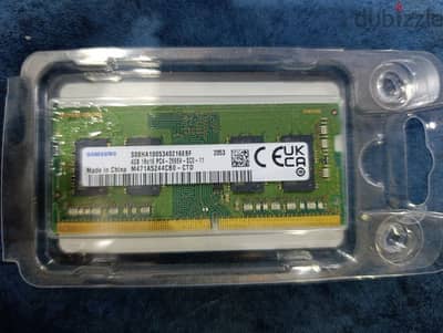 laptop ram Samsung 4 GB DDR4 , 2666MHz