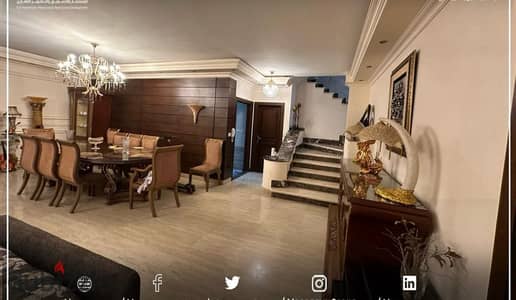 فيلا للبيع فى مدينتى نموذج y توين هاوس تشطيب الترا سوبر لوكس  البيع شامل الفرش والاجهزه
