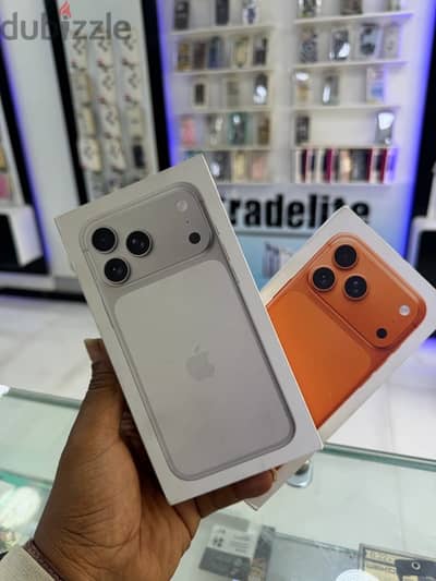 iPhone 17 pro max 256 giga جديد متبرشم شرق اوسط ضمان محلي شريحه فاعلي
