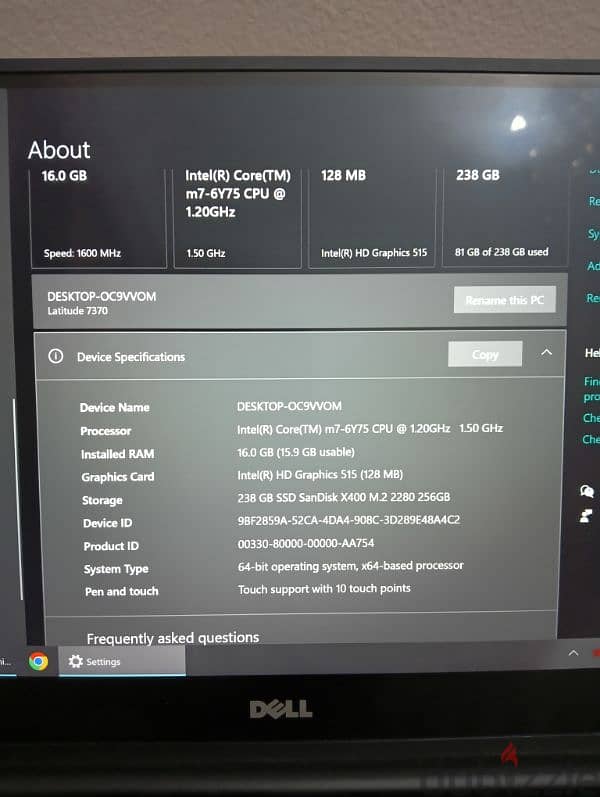 dell 7370 4