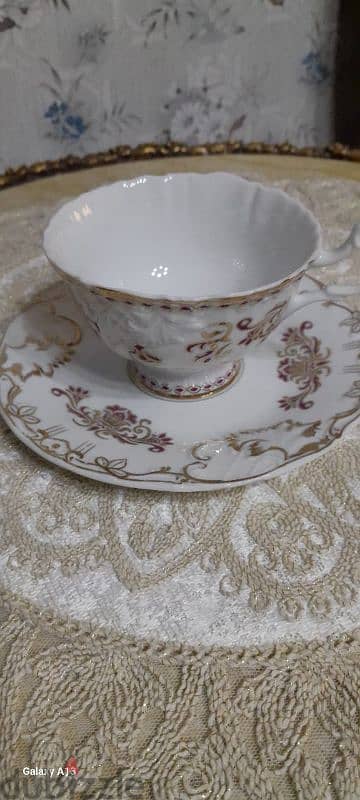 طقم  شاى صينى ٦ فنجان و٦ اطباق
