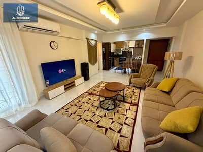 A furnished apartment is available for rent in Al Rehab. Super deluxe, 2 bedrooms, 2 bathrooms.