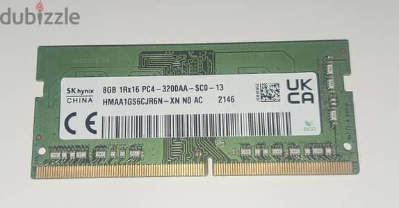 8 GB - 3200MHz - ddr4 for laptop