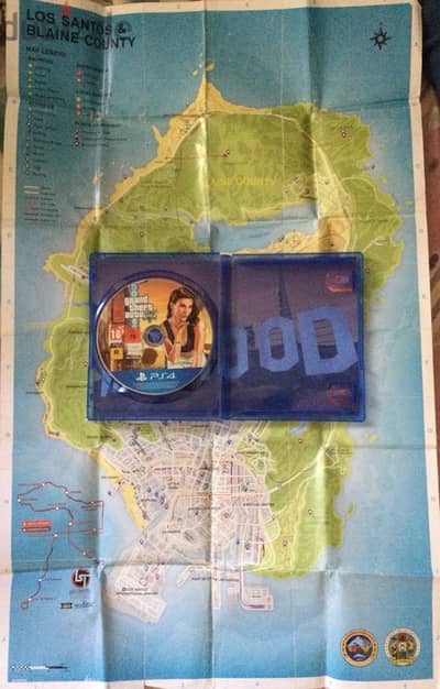 GTA V PS4 + الخريطة كاملة