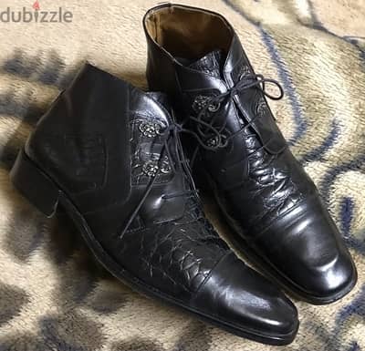 حذاء جلد طبيعي أسبانى  Spain Genuine Leather Shoes 100%