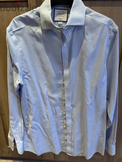 Charles Tyrwhitt Shirt Blue 15.5” 34 Sleeve Cuff-1