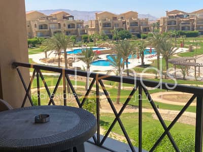 Fully finished Chalet 125 SQM  for sale in Piacera Ain Sokhna!! Sea view Overlooking pool Corner chalet