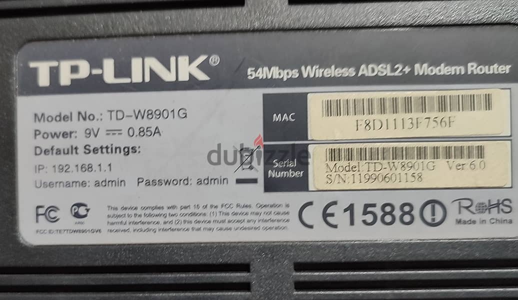 Router TP Link TD-W8901G 2