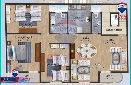 -Apartment for sale in Mansoura, Al-Jame'a neighborhood (Al-Zafaran)