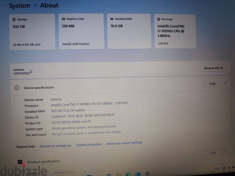 Lenovo Thinkpad E15 Used Like New 2