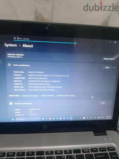 hp elite book 840 G3 core i5