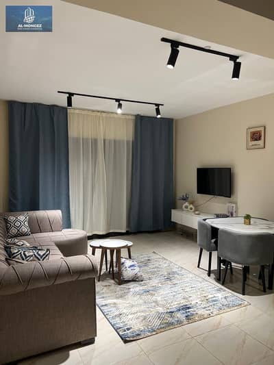 A furnished apartment is available for rent in Madinaty. Super deluxe, first occupancy, 110 square meters at a special price.