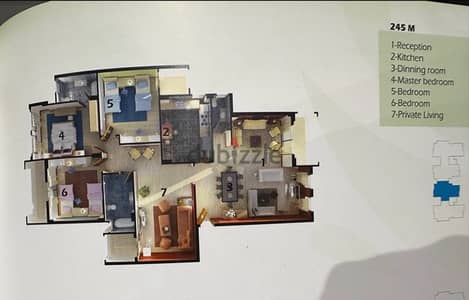شقة 245م فاخرة للبيع في Highland Park Compound جولدن سكوير من المالك