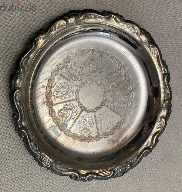silver plated coaster 1