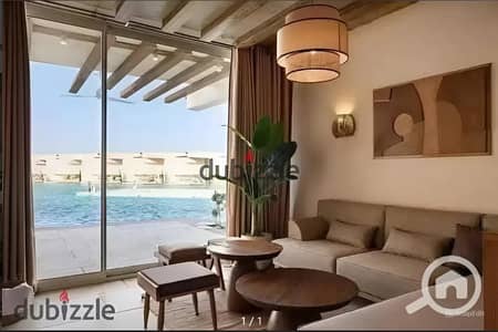 للجادين فقط شالية بنصف الثمن  استلام فوري متشطب بالكامل معاه المطبخ والتكيفات فيو لاجون وبحر في كمبوند (( دايركشن وايت ))  راس الحكمة  جاهز للاستلام