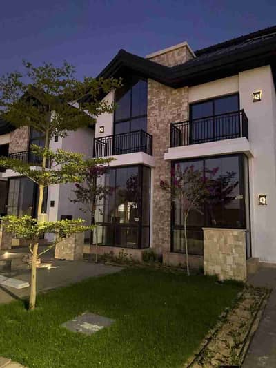 Last corner villa for sale in The Mark Gardens, Fifth Settlement, ready for immediate delivery and housing