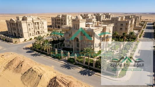 قطعة ارض علي شارع رئيسي بأكتوبر الجديدة - طريق الواحات - مجمع البنوك - الجامعه الكندية