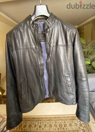 genuine leather , Massimo Dutti jacket