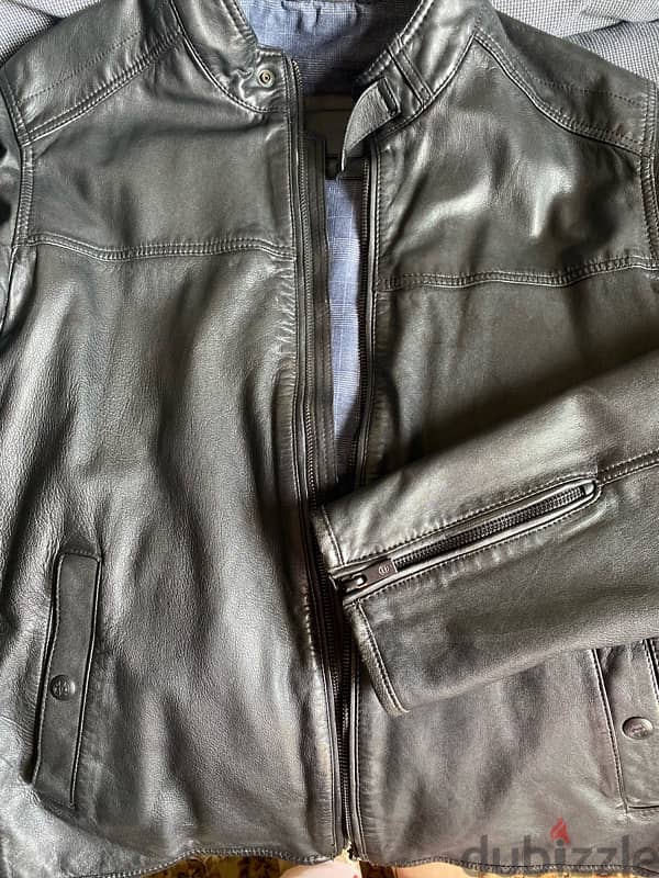 genuine leather , Massimo Dutti jacket 2