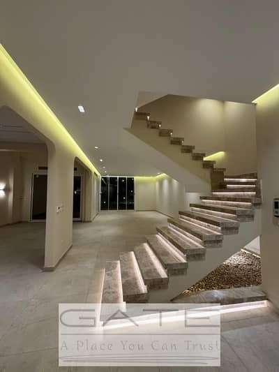 Townhouse for sale, middle unit, fully finished, in Joulz Compound – October Phase 1 – direct view of the lake – prime location opposite New Giza
