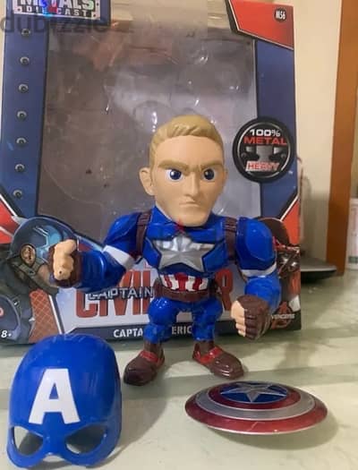 metal marvel captain america figure /مجسم كابتن اميركا حديدي من مارفل
