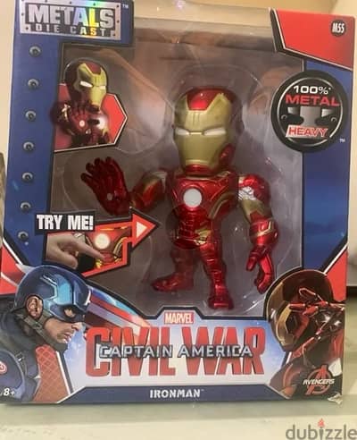 metal marvel ironman figure /مجسم ايرون مان حديدي أصلي من مارفل