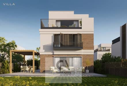 Villa for sale in Scenes Compound in the heart of Mostakbal City, next to Bloomfields, with a 5% down payment and installments over the longest paymen