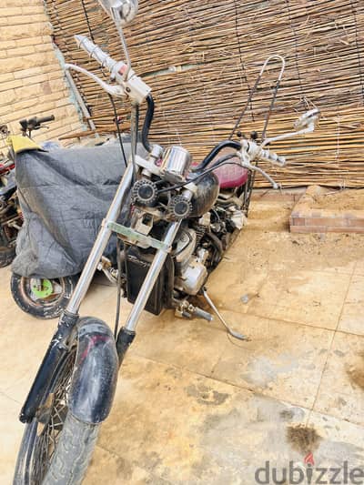للبيع موتوسيكل Honda موديل steed 600 bobber  – شوبّر معدل بالكامل