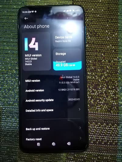 Xiaomi Redmi note 9 s